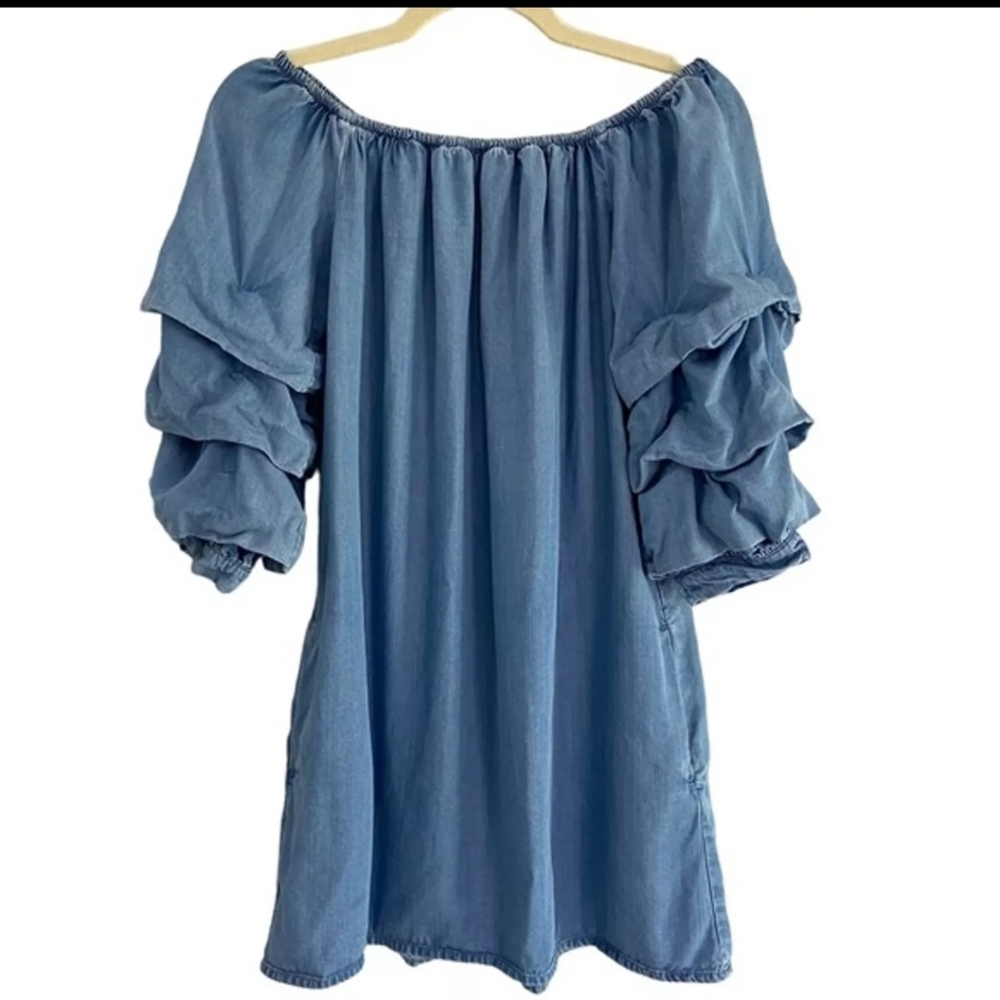 Zara mini denim dress
